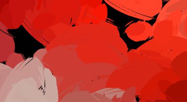 Canlı fırça darbeleriyle boyanmış. Renkli desenli resim. Fırçalanmış duvar kağıdını boya.