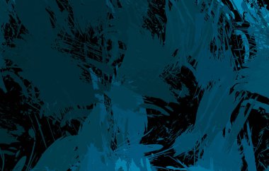 Vahşi fırça darbeleriyle yaratıcı soyut resim. Artistik fırça darbeleriyle donatılmış. Renkli ve canlı bir tasvir. Boyalı sanat.