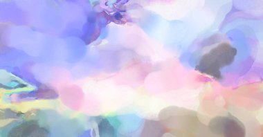 Suluboya fırça darbeleri. Modern sanat. Soyut doku. 2D çizim. Yüzeyde etkileyici el yapımı suluboya. Renkli bir fon. Çok renkli arkaplan. Çağdaş duvar sanatı. 