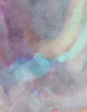 2D çizim. Sanatsal arkaplan resmi. Tablo üzerinde soyut resim. Çağdaş sanat. El yapımı resim. Renkli doku. Modern sanat eserleri. Yüzeyde suluboya fırça darbeleriyle boyama.