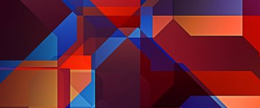 Üçgen arka planda üst üste dizayn ediliyor. Soyut geometrik duvar kağıdı. Geometrik renkli üçgen şekiller.