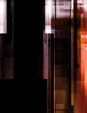 Renkli ve canlı geometrik şekiller katmanları var. Bir teknoloji planının dijital illüstrasyonu. Gelecekçi tasarım şablonu.