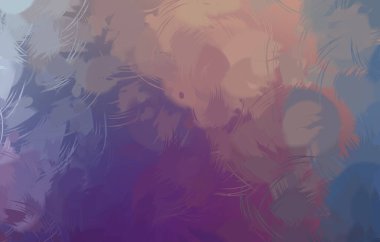 Vahşi fırça darbeleri. Taranmış Boyalı Soyut Arkaplan. Fırça darbesi ile boyanmış. Boya darbeleri. 2B Görüntü.