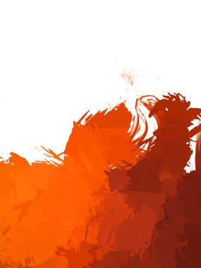 Taranmış Boyalı Soyut Arkaplan. Vahşi kaotik fırça darbeleri. Boya darbeleri. 2D İllüstrasyon. Fırça darbeli resim. 