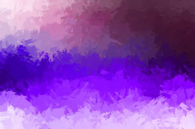 Canlı fırça darbeleriyle boyanmış. Renkli desenli resim. Fırçalanmış duvar kağıdını boya.