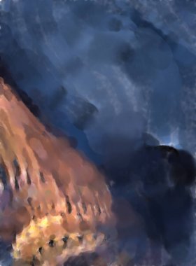 Modern sanat. Renkli çağdaş sanat eserleri. Renkli boya darbeleri. Soyut arkaplanda fırça darbeleri. fırça boyası.