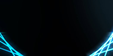 Işık dalgalarının neon renkli soyut tasarımı. Dijital arka plan ve neon ışığı parlama efekti. Parlak ışınlar duvar kağıdı.