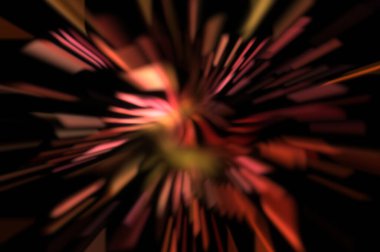 Işık parçacık izleri. Parlayan parçacıkları ve çizgileri olan ışık patlaması yıldızı. Güzel hareketli soyut ışın arkaplanı.