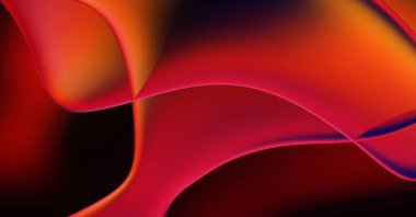 Soyut arkaplan. Değişken renk değişim dalgaları, dinamik hareketlerle. Işık dalgalarının neon renkli soyut tasarımı. Duvar kağıdı, afiş, arkaplan, kart, kitap illüstrasyonu, web sitesi.