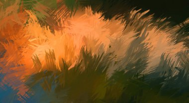 Renkli fırça darbelerinin soyut arkaplanı. fırçalanmış canlı duvar kağıdı. resmedilmiş sanat eseri. Eşsiz ve yaratıcı illüstrasyon.