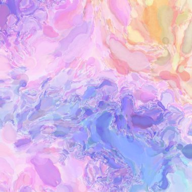 El yapımı sürreal soyut desenli suluboya. Modern sanatsal resim. 2D çizim. Arkaplan boyası karışımı. Yaratıcı duvar sanatı. Çağdaş sanat.