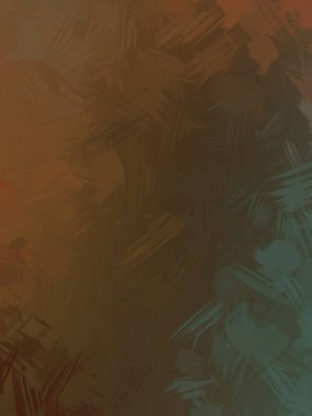 Vahşi fırça darbeleri. Taranmış Boyalı Soyut Arkaplan. Fırça darbesi ile boyanmış. Boya darbeleri. 2B Görüntü.