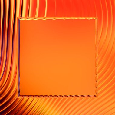 Soyut çerçeveli arkaplan. Renkli, canlı, dalgalı bir duvar kağıdı. Merkezi çerçeveli yaratıcı grafik 2d çizim. Dinamik şekilli modaya uygun sıvı örtüsü.