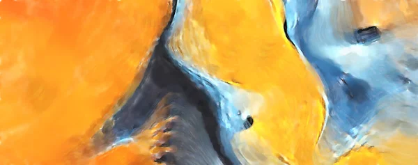 Сучасне Мистецтво Барвисті Сучасні Твори Мистецтва Кольорові Штрихи Фарби Кисті — стокове фото