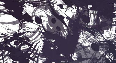 Renkli fırça darbelerinin 2B çizimi. Dekoratif doku resmi. Canlı boya desenli arka plan. Kaotik fırça darbeleri resim.