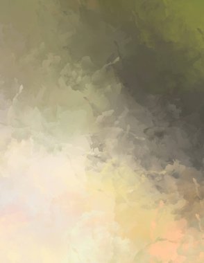 Renkli fırça darbelerinin 2D çizimi. Dekoratif desenli resim. canlı boya desenli arkaplan.