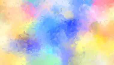 Yaratıcı soyut resim. Artistik fırça darbeleriyle donatılmış. Renkli ve canlı bir illüstrasyon. boyalı sanat.