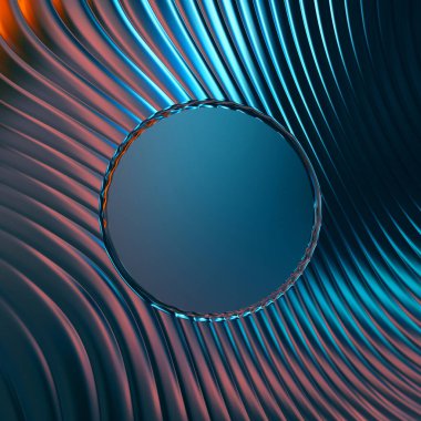 Soyut çerçeveli arkaplan. Renkli, canlı, dalgalı bir duvar kağıdı. Merkezi çerçeveli yaratıcı grafik 2d çizim. Dinamik şekilli modaya uygun sıvı örtüsü.