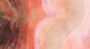 Yumuşak suluboya duvar kağıdı. Hafifçe fırçalanmış renkleri olan sanatsal bir resim. Pastel renkler arkaplana dokunmuş. Soyut duvar sanatı..