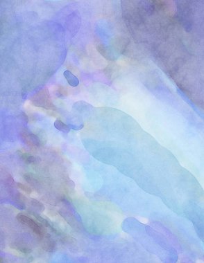 Pastel renklerde suluboya resim. Poster, duvar sanatı, afiş, kart, kitap kapağı ya da ambalaj için rahatlatıcı kompozisyonun yumuşak renkli çizimi. Modern fırça darbeleri resim.