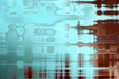 Soyut arkaplan. Yaşlanmış grunge dokusunda geometrik elementler. Farklı renk desenli grafiksel illüstrasyon.