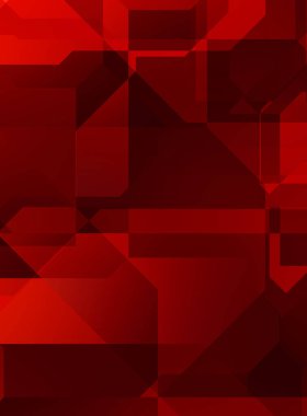 Renkli ve canlı geometrik şekiller katmanları var. Bir teknoloji planının dijital illüstrasyonu. Gelecekçi tasarım şablonu.