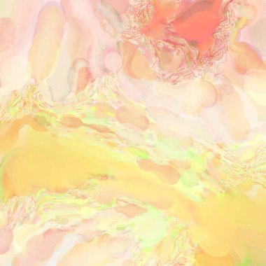 El yapımı sürreal soyut desenli suluboya. Modern sanatsal resim. 2D çizim. Arkaplan boyası karışımı. Yaratıcı duvar sanatı. Çağdaş sanat.