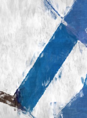 Soyut arkaplanda pürüzlü fırça darbeleri. Fırça boyası. Renkli boya darbeleri. Eşsiz duvar sanatı. Tuvaldeki modern sanat. Renkli çağdaş sanat eserleri. 