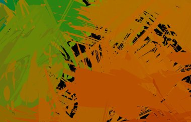 Sanatsal soyut arkaplan. Doku boyalı duvar kağıdı. Boya darbeleriyle yaratıcı bir illüstrasyon. Fırça desenli resim.