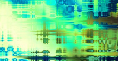 Soyut arkaplan. Yaşlanmış grunge dokusunda geometrik elementler. Farklı renk desenli grafiksel illüstrasyon.