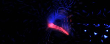 Işık parçacık izleri. Parlayan parçacıkları ve çizgileri olan ışık patlaması yıldızı. Güzel hareketli soyut ışın arkaplanı.