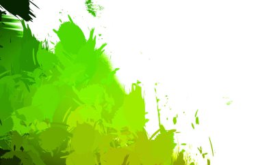 Duvar sanatı Eşsiz ve yaratıcı illüstrasyon. Fırça darbesi ile boyanmış. Renkli fırça darbelerinin soyut arkaplanı. Fırçalanmış canlı duvar kâğıdı. Boyalı sanatsal yaratım.