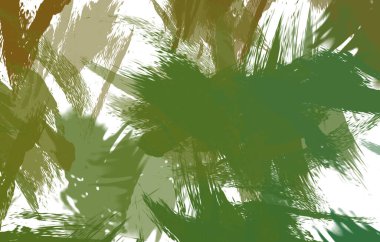 Renkli fırça darbelerinin 2B çizimi. Dekoratif doku resmi. Canlı boya desenli arka plan. Kaotik fırça darbeleri resim.