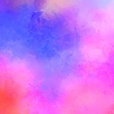 Canlı fırça darbeleriyle boyanmış. Renkli desenli resim. Fırçalanmış duvar kağıdını boya.