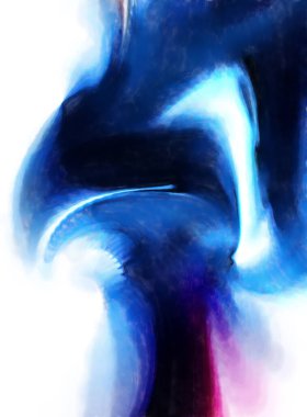 Modern sanat. Renkli çağdaş sanat eserleri. Renkli boya darbeleri. Soyut arkaplanda fırça darbeleri. fırça boyası.