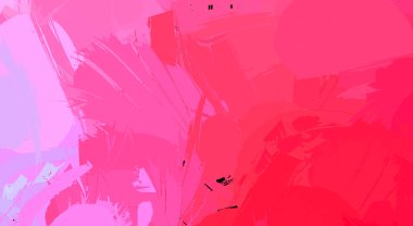 Canlı fırça darbeleriyle boyanmış. Renkli desenli resim. Fırçalanmış duvar kağıdını boya.