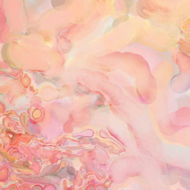 Çağdaş sanat. El işçiliğinin renkli dokusu. Modern resim. Yüzeyde suluboya vuruşlar. Sanatsal arkaplan resmi. Tablo üzerinde soyut resim. Fırça darbeleri. 