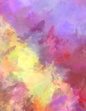 Sanatsal canlılık ve renkli duvar kağıdı. Taranmış Soyut Arkaplan. Fırça darbeli resim. 