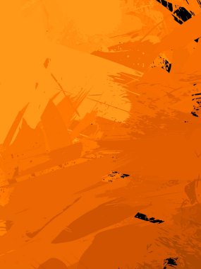 Vahşi fırça darbeleriyle yaratıcı soyut resim. Artistik fırça darbeleriyle donatılmış. Renkli ve canlı bir tasvir. Boyalı sanat.