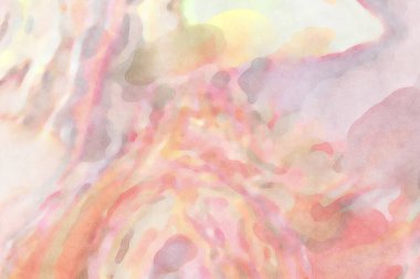 2D çizim. Sanatsal arkaplan resmi. Tablo üzerinde soyut resim. Çağdaş sanat. El yapımı resim. Renkli doku. Modern sanat eserleri. Yüzeyde suluboya fırça darbeleriyle boyama.