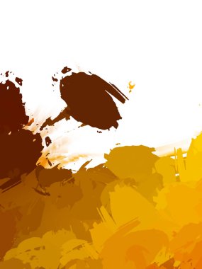 Taranmış Boyalı Soyut Arkaplan. Vahşi kaotik fırça darbeleri. Boya darbeleri. 2D İllüstrasyon. Fırça darbeli resim. 