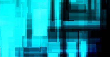 Fütürist soyut geometrik duvar kağıdı. Geometrik renkli şekiller. Dikdörtgen şekilli arka plan. Bir teknolojinin dijital illüstrasyonuName.