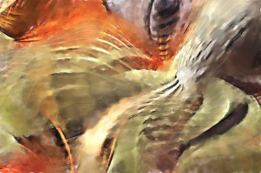 Modern sanat. Renkli çağdaş sanat eserleri. Renkli boya darbeleri. Soyut arkaplanda fırça darbeleri. fırça boyası.