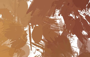 Sanatsal soyut arkaplan. Doku boyalı duvar kağıdı. Boya darbeleriyle yaratıcı bir illüstrasyon. Fırça desenli resim.