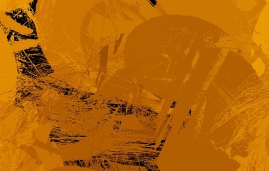 Sanatsal soyut arkaplan. Doku boyalı duvar kağıdı. Boya darbeleriyle yaratıcı bir illüstrasyon. Fırça desenli resim.