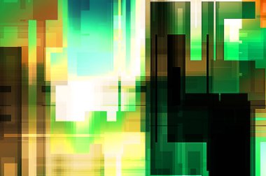 Fütürist soyut geometrik duvar kağıdı. Geometrik renkli şekiller. Dikdörtgen şekilli arka plan. Bir teknolojinin dijital illüstrasyonuName.