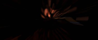 Işık parçacık izleri. Parlayan parçacıkları ve çizgileri olan ışık patlaması yıldızı. Güzel hareketli soyut ışın arkaplanı.