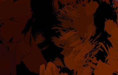 Vahşi fırça darbeleriyle yaratıcı soyut resim. Artistik fırça darbeleriyle donatılmış. Renkli ve canlı bir tasvir. Boyalı sanat.