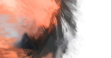 Renkli fırça darbelerinin soyut arkaplanı. fırçalanmış canlı duvar kağıdı. resmedilmiş sanat eseri. Eşsiz ve yaratıcı illüstrasyon.