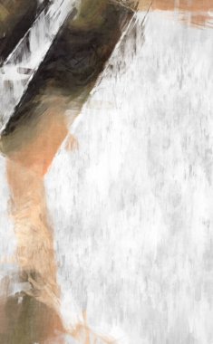 Soyut arkaplanda pürüzlü fırça darbeleri. Fırça boyası. Renkli boya darbeleri. Eşsiz duvar sanatı. Tuvaldeki modern sanat. Renkli çağdaş sanat eserleri. 